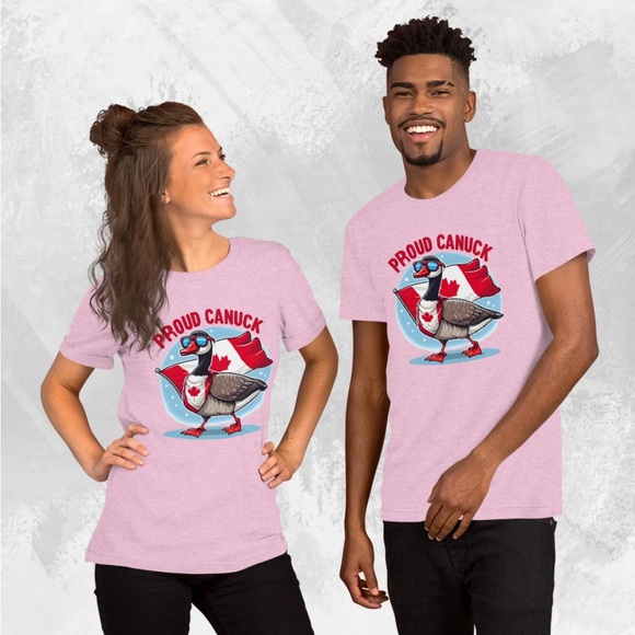 Proud Canuck Goose Funny Unisex t-shirt - Picture 8 of 11